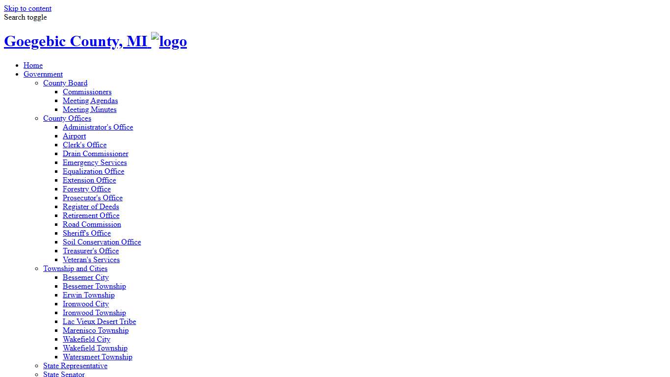 Welcome to Gogebic County, MI